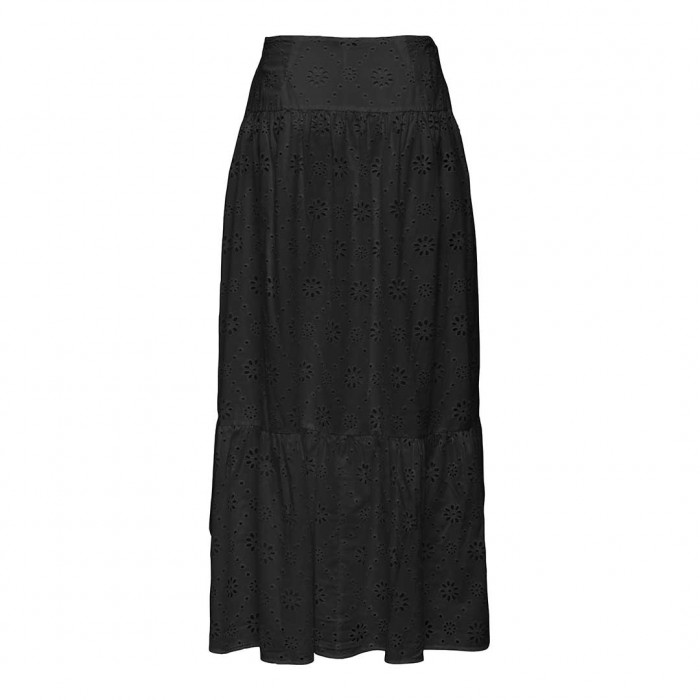 ONLY ONLALITHEA LONG EMB SKIRT WVN BLACK