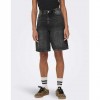 ONLY ONLSONNY HW WIDE DNM SHORTS NOOS WASHED BLACK