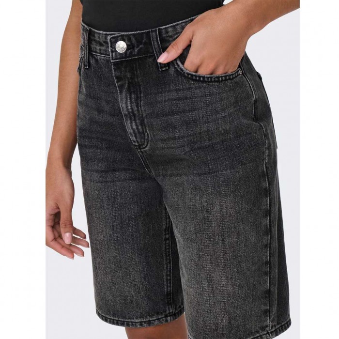 ONLY ONLSONNY HW WIDE DNM SHORTS NOOS WASHED BLACK