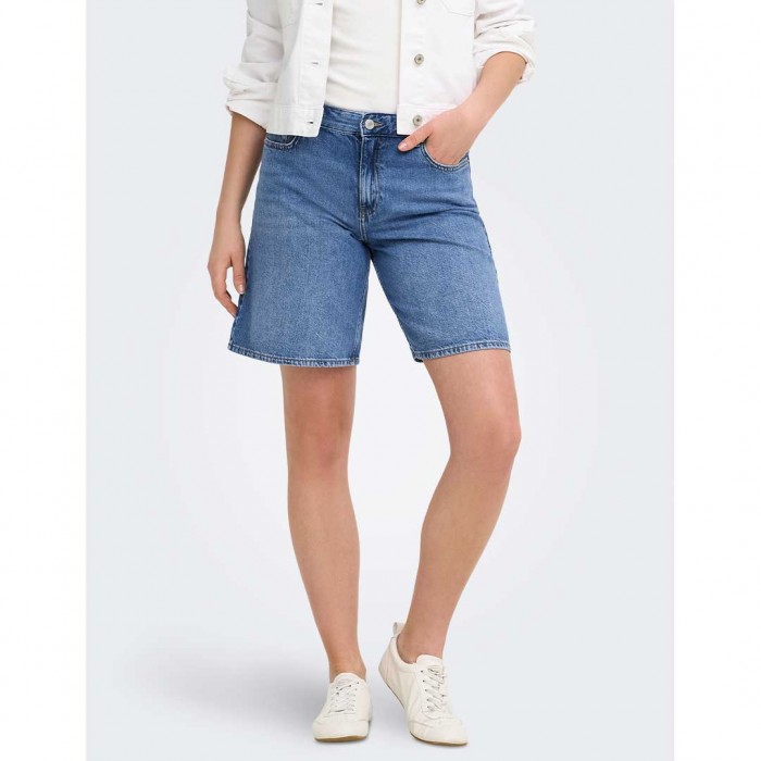 ONLY ONLLUMI MW MOM SHORTS DNM PIM BLUE