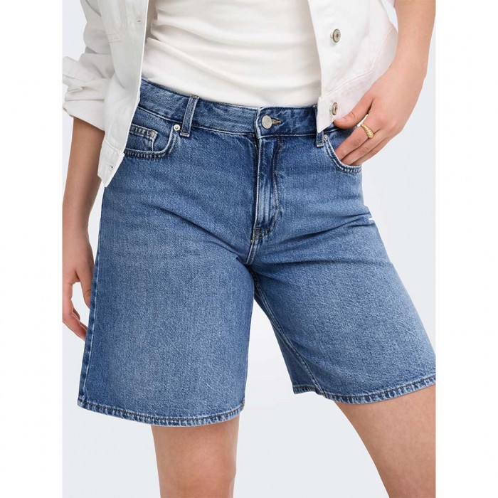 ONLY ONLLUMI MW MOM SHORTS DNM PIM BLUE