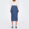 ONLY ONLSIRI FRONT SLIT SKIRT DNM GUA NOOS BLUE ONLY ONLSIRI FRONT SLIT SKIRT DNM GUA NOOS BLUE