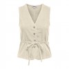 ONLY ONLSILLA S/L BELT WAISTCOAT PNT BEIGE