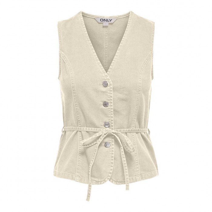 ONLY ONLSILLA S/L BELT WAISTCOAT PNT BEIGE