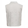 ONLY ONLALITHEA SL SHORT EMB SHIRT WVN WHITE
