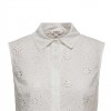 ONLY ONLALITHEA SL SHORT EMB SHIRT WVN WHITE