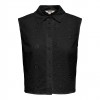 ONLY ONLALITHEA SL SHORT EMB SHIRT WVN BLACK