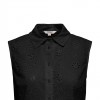 ONLY ONLALITHEA SL SHORT EMB SHIRT WVN BLACK