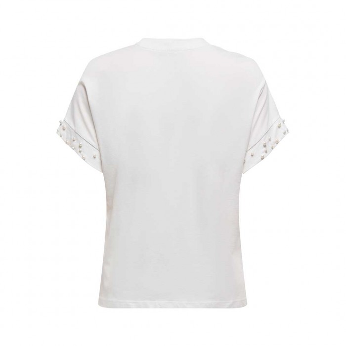 ONLY ONLOLIVIA LIFE S/S LOOSE O-NECK TOP JRS WHITE ONLY ONLOLIVIA LIFE S/S LOOSE O-NECK TOP JRS WHITE