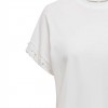 ONLY ONLOLIVIA LIFE S/S LOOSE O-NECK TOP JRS WHITE ONLY ONLOLIVIA LIFE S/S LOOSE O-NECK TOP JRS WHITE