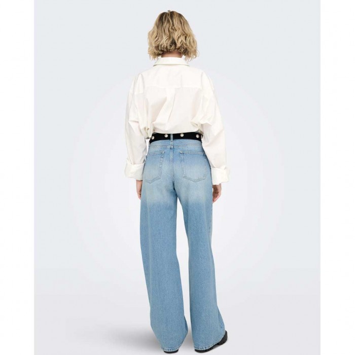ONLY ONLMAYA MW WIDE DNM DOT445 LIGHT BLUE