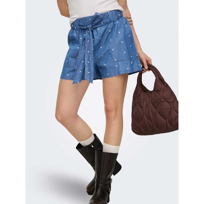 ONLY ONLNOVA AZURE TALIA SHORTS WVN BLUE