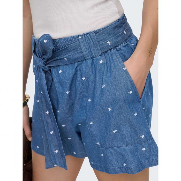 ONLY ONLNOVA AZURE TALIA SHORTS WVN BLUE