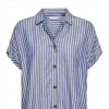 ONLY ONLGIBSI-PUORI SS V-NECK SHIRT WVN BLUE ONLY ONLGIBSI-PUORI SS V-NECK SHIRT WVN BLUE