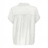 ONLY ONLGIBSI-PUORI SS V-NECK SHIRT WVN WHITE ONLY ONLGIBSI-PUORI SS V-NECK SHIRT WVN WHITE
