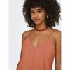 ONLY ONLMADELI OAKLYN STRAP LONG DRESS WVN ORANGE