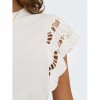 ONLY ONLMACY S/S O-NECK MIX TOP BOX JRS WHITE