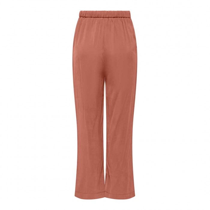 ONLY ONLMADELI OAKLYN LONG PULL UP PANTS WVN ORANGE