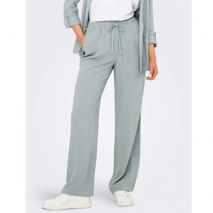 ONLY ONLSIESTA MW PULL-UP LINEN BL PNT NOOS CIEL