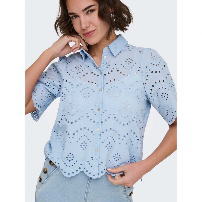 ONLY ONLVALAIS S/S SHIRT WVN NOOS CIEL