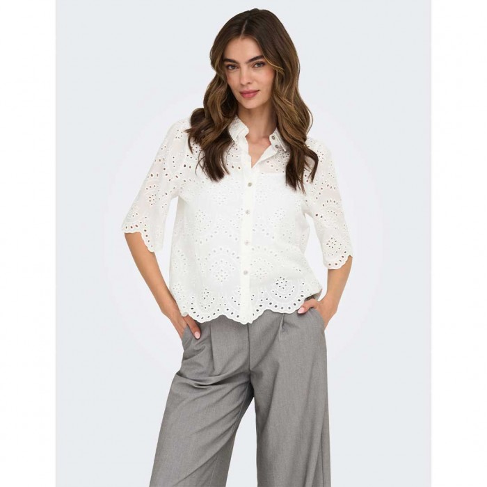 ONLY ONLVALAIS S/S SHIRT WVN NOOS WHITE