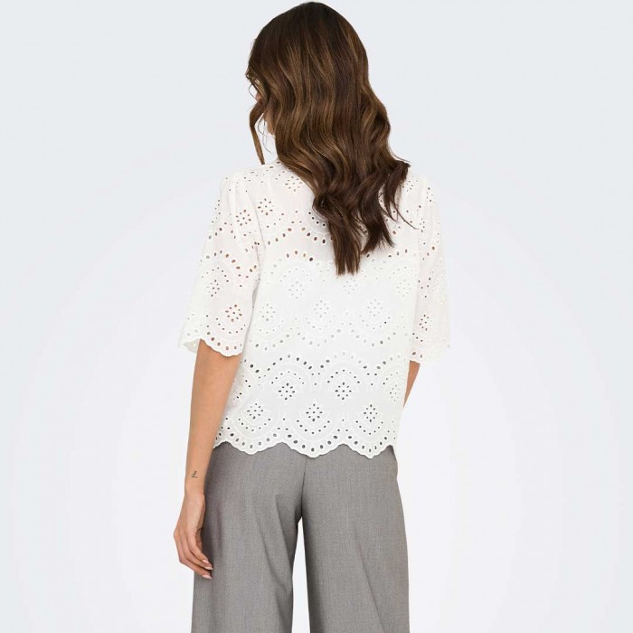 ONLY ONLVALAIS S/S SHIRT WVN NOOS WHITE