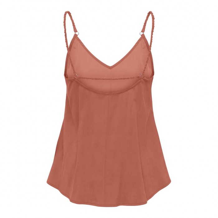 ONLY ONLMADELI OAKLYN STRAP TOP WVN ORANGE