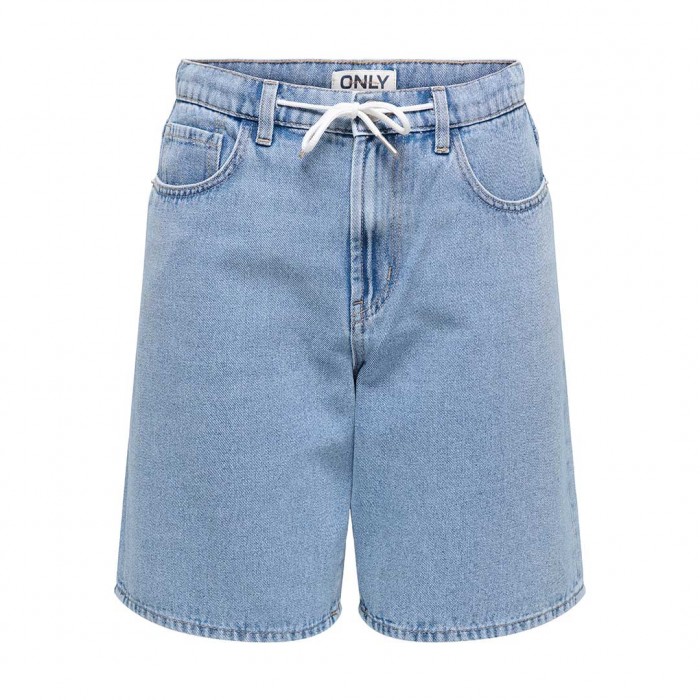 ONLY ONLHOPE HW WIDE STRING SHORTS DNM PIM LIGHT BLUE