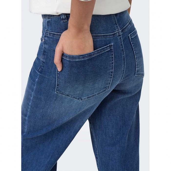 ONLY ONLMADISON HW CROP WIDE BRO ANGL DNM GUA BLUE