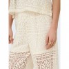 ONLY ONLLIAN LACE WIDE PANTS JRS ECRU ONLY ONLLIAN LACE WIDE PANTS JRS ECRU