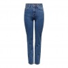 ONLY  ONLEMILY EX HW STRAIGHT R DNM JEANS MAE DARK BLUE DENIM