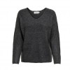 ONLY V-NECK KNITTED PULLOVER Grey / Dark Grey Melange