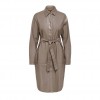 ONLY ONLAINO FAUX LEATHER SHACKE DRESS OTW BEIGE