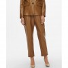 ONLY  ONLJACKY FAUX LEATHER ANCLE PANT OTW  BROWN