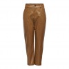 ONLY  ONLJACKY FAUX LEATHER ANCLE PANT OTW  BROWN