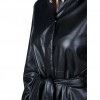 ONLY ONLAINO FAUX LEATHER SHACKE DRESS OTW BLACK