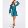 ONLY ONLANA L/S SEQUINS WRAP DRESS CS JRS BLUE