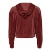 ONLY ONLREBEL L/S SHORT ZIP HOOD SWT BORDO