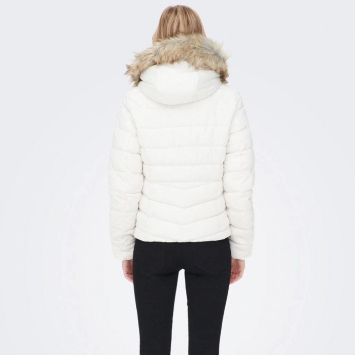 ONLY SHORT QUILTED JACKET White / Cloud Dancer