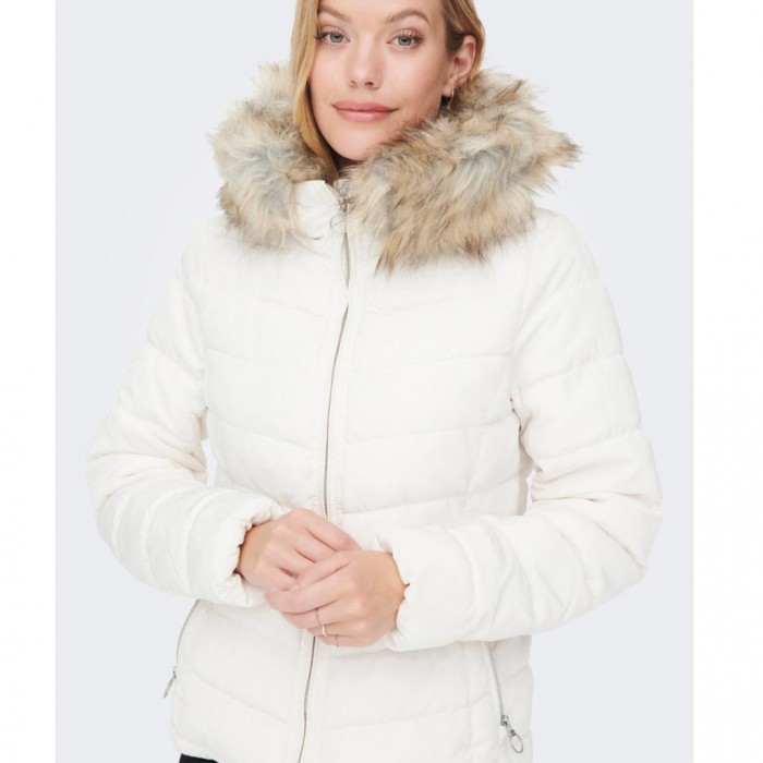 ONLY SHORT QUILTED JACKET White / Cloud Dancer