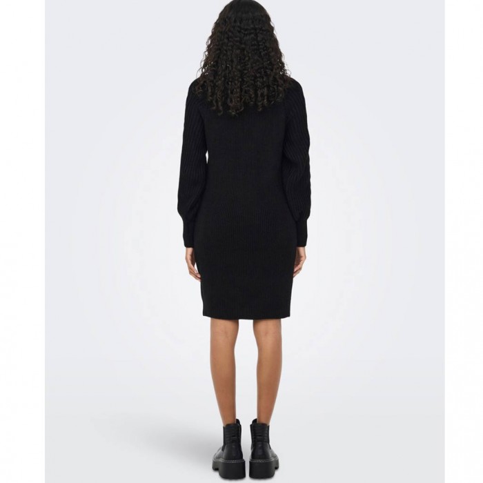 ONLY STRUCTURE KNITTED DRESS BLACK