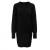 ONLY STRUCTURE KNITTED DRESS BLACK