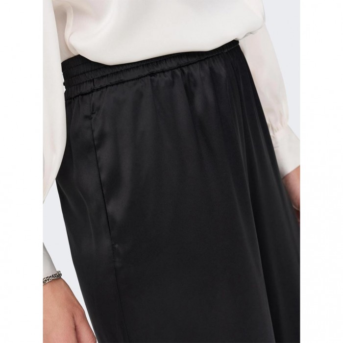 ONLY ONLVICTORIA SATIN PANT NOOS WVN BLACK