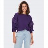 ONLY ONLFEATHER L/S O-NECK UB SWT ACAI