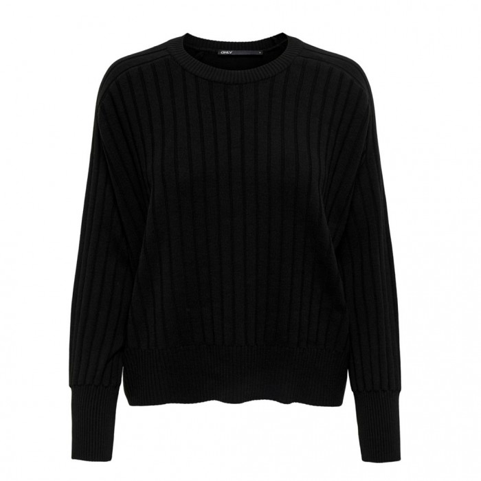 ONLY LOOSE KNITTED PULLOVER BLACK