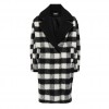 ONLY  ONLJANE COLLAR COAT CC OTW BLACK / WHITE