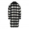 ONLY  ONLJANE COLLAR COAT CC OTW BLACK / WHITE