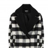 ONLY  ONLJANE COLLAR COAT CC OTW BLACK / WHITE