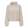 ONLY  ONLNEW CHUNKY L/S COWLNECK PULLOVER KNT ECRU