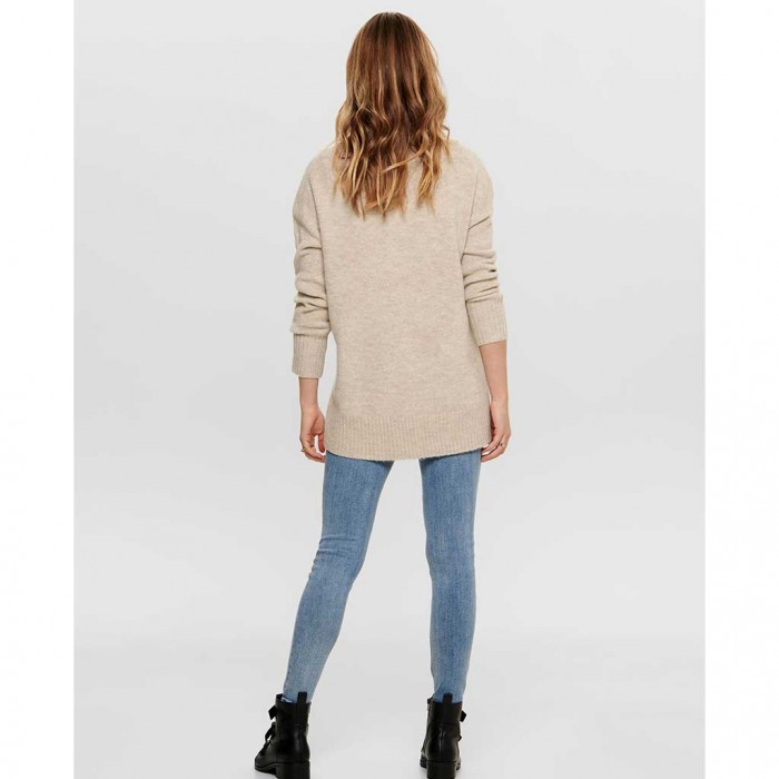 ONLY  ONLNANJING L/S PULLOVER KNT NOOS BEIGE